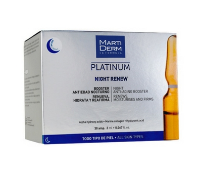 Martiderm Platinum Night Renew ampolas - 30