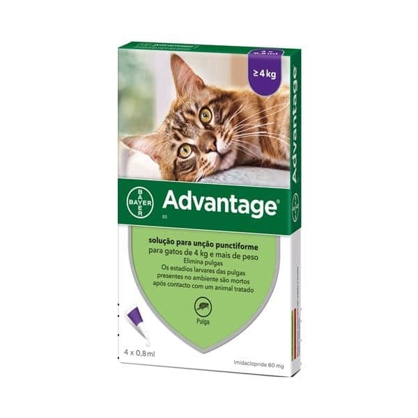 Advantage Gatos > 4kg - 4 Pipetas
