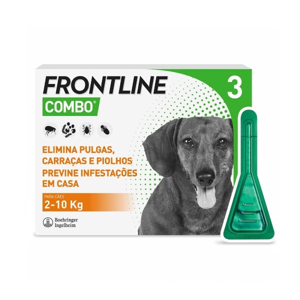 Frontline Combo Cão 2 a 10 Kg 3 Pipetas