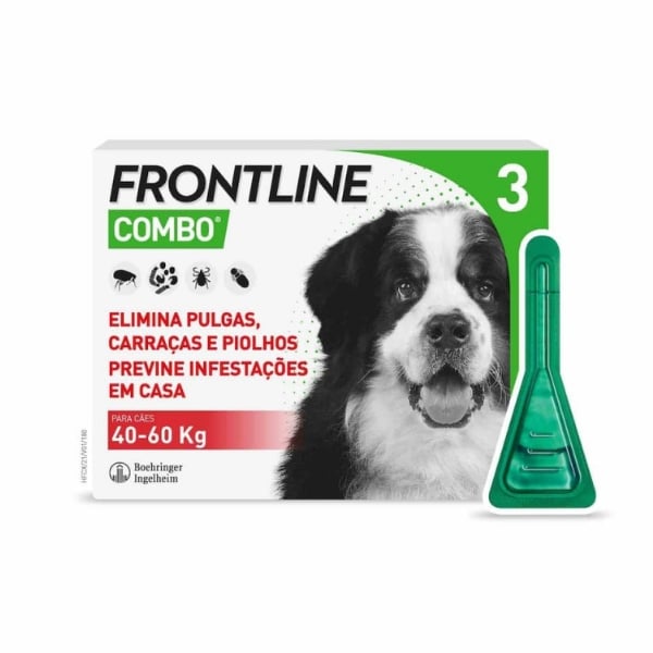 Frontline Combo Cão 40 a 60 kg 3 Pipetas