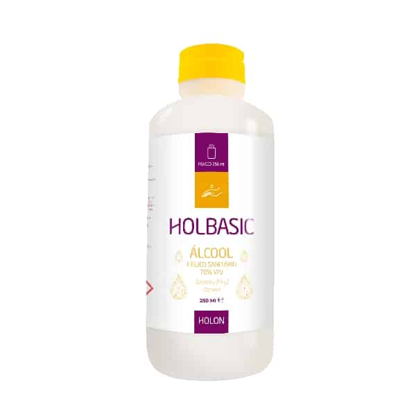Álcool Etílico 70V/V Sanitário Holbasic 250 ml