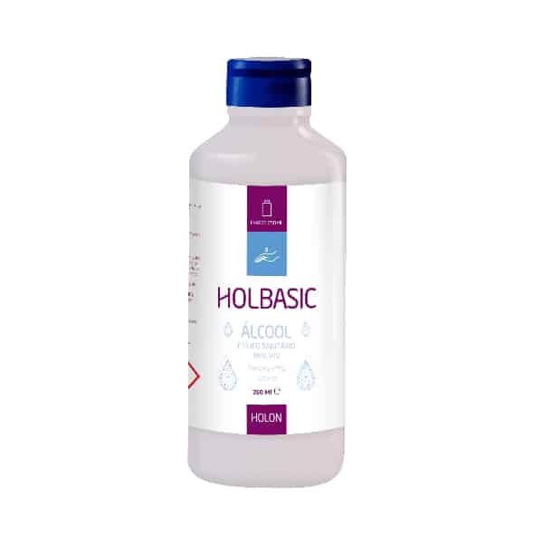 Álcool Etílico 96V/V Sanitário Holbasic 250 ml