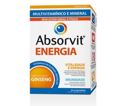 Absorvit Energia 30 Comprimidos