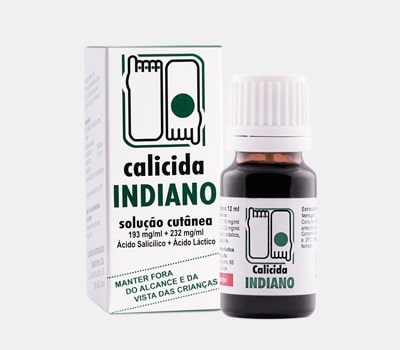 Calicida Indiano solução cutânea