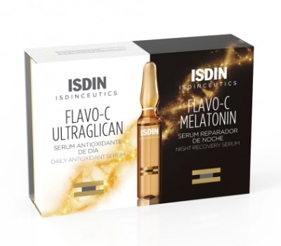 Isdin Isdinceutics Flavo-C Melatonin e Ultraglican Ampolas