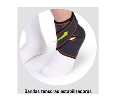 Orliman Life-Tech Tornozelo com Banda Tensora de Ajuste Cruzada