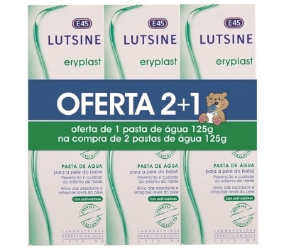Lutsine Eryplast Pasta de Água - Embalagem promocional