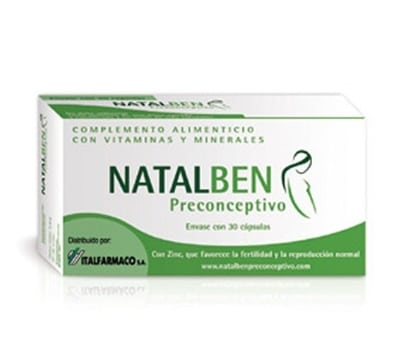 Natalben Preconceptivo 30 Cápsulas