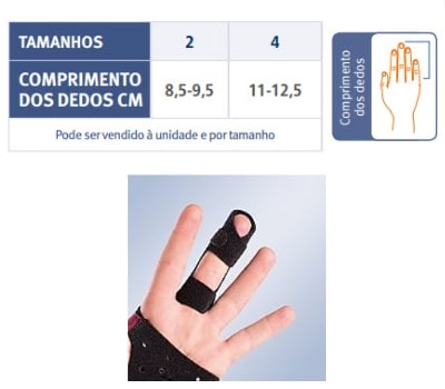 Orliman Tala para Dedo Aberta - Para Dedos Gordos - 1 Unidade
