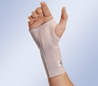 Orliman Pulso Elástico Curto Aberto com Tala Flexível Palmar Removível