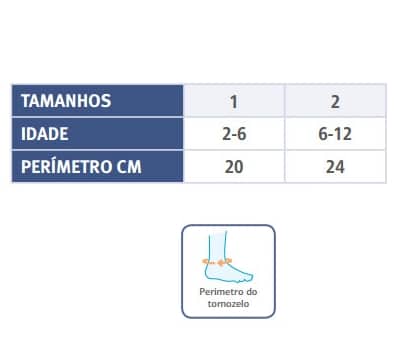 Orliman Pediátrico Suporte para Tornozelo