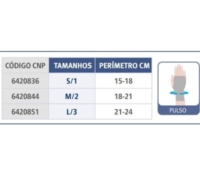 Orliman Sport Suporte Elástico Longo de Pulso com Banda