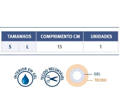 Sofy-Plant Tubo Elástico em Gel Forrado com Tecido