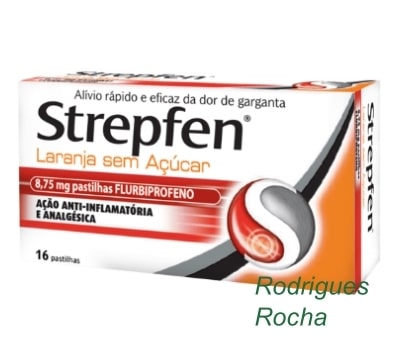 Strepfen Laranja Sem Açúcar - 16 pastilhas