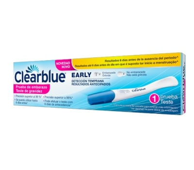 Clearblue resultados 6 dias antes (Early)