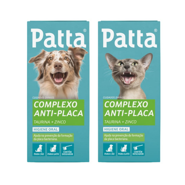Patta Complexo Anti-Placa para Cães e Gatos - Higiene Oral e Prevenção de Tártaro