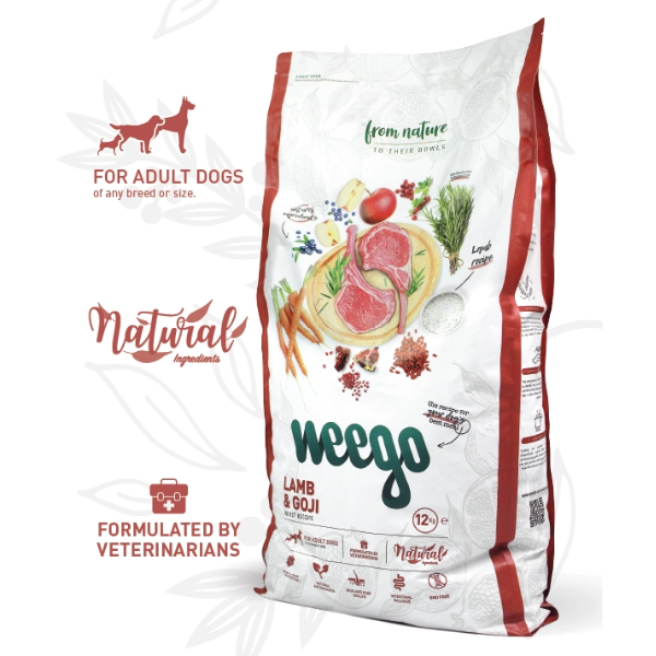 Ração Cão Weego Borrego e Goji