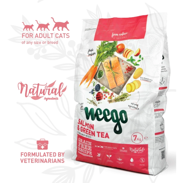 Ração Gato Esterilizado Weego Salmão e Chá Verde