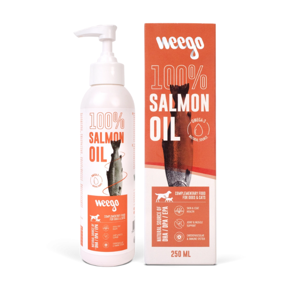 Óleo de Salmão Weego para cão e gato
