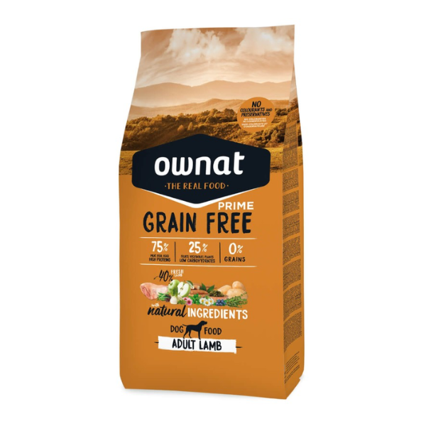 Ownat Grain Free Prime Cão Cordeiro