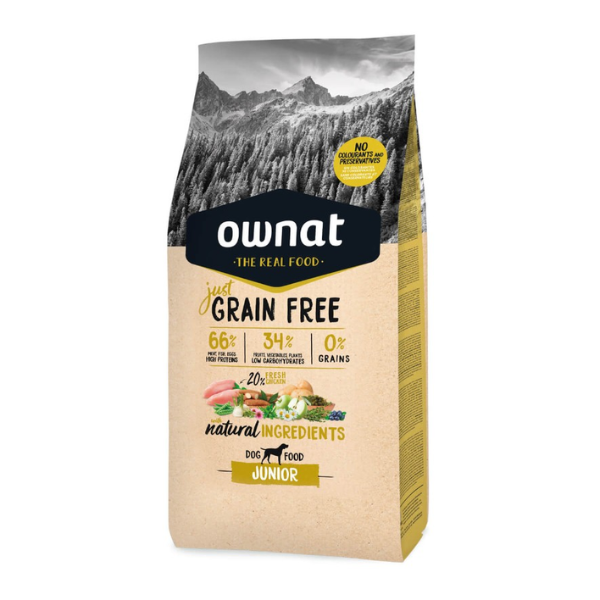 Ownat Just Grain Free Ração Cão Júnior