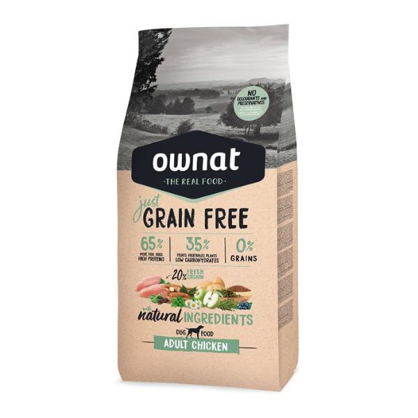 Ração Cão Adulto Ownat Just Grain Free Frango