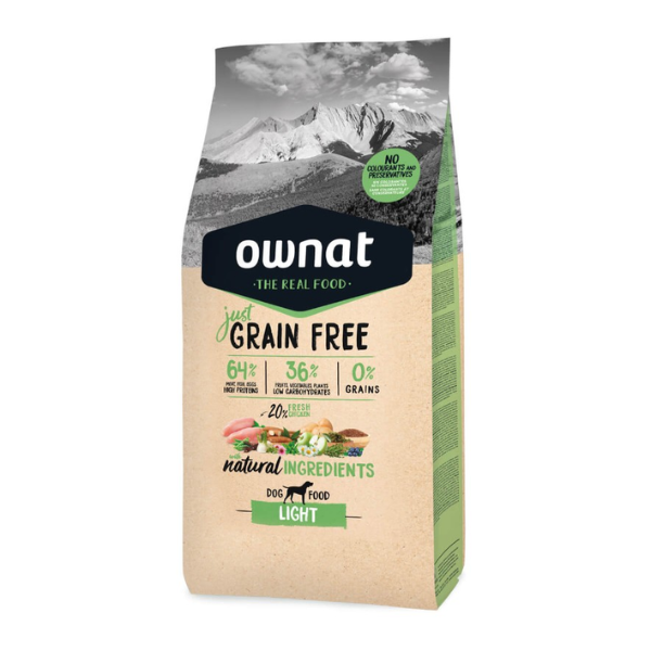 Ração Cão Ownat Just Grain Free Light