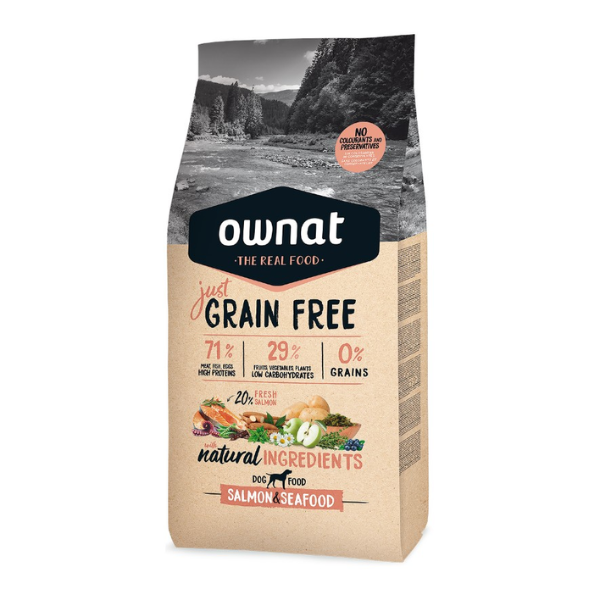 Ração Cão Ownat Just Grain Free Salmão