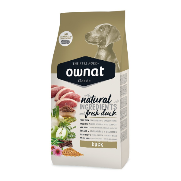 Ração Cão Ownat Classic com Pato