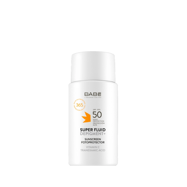 Babé Fotoprotetor Super Fluid Depigment SPF50 - Farmácia Rodrigues Rocha