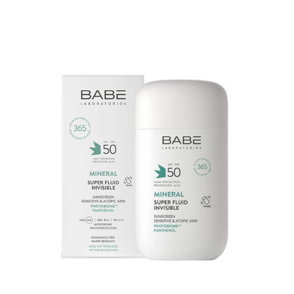 Babé Fotoprotetor Super Fluid Mineral SPF50 - Farmácia Rodrigues Rocha