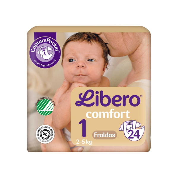 Libero Comfort 1 Fraldas 2-5kg - Farmácia Rodrigues Rocha